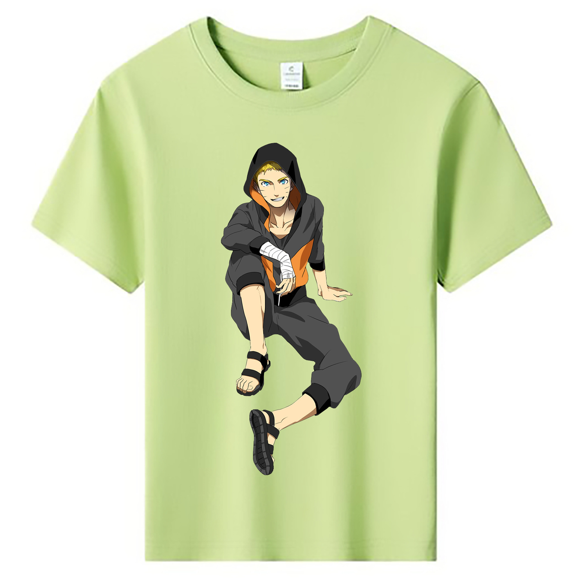 （画像用） NARUTO -ナルト- うずまき ナルト Uzumaki Naruto 綿100％キッズTシャツ（フロントプリント）